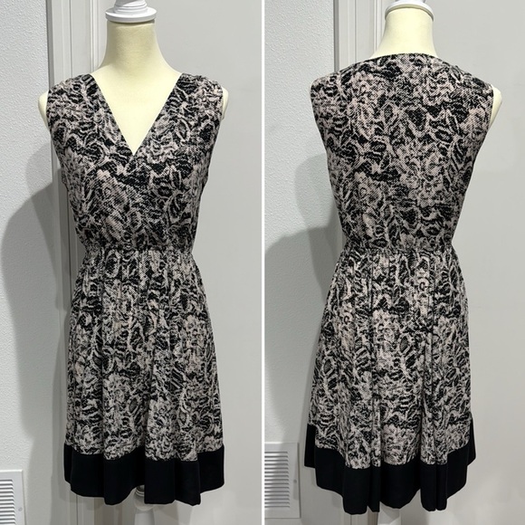 H&M Floral Cream and Black Dress - 10 - Picture 1 of 12